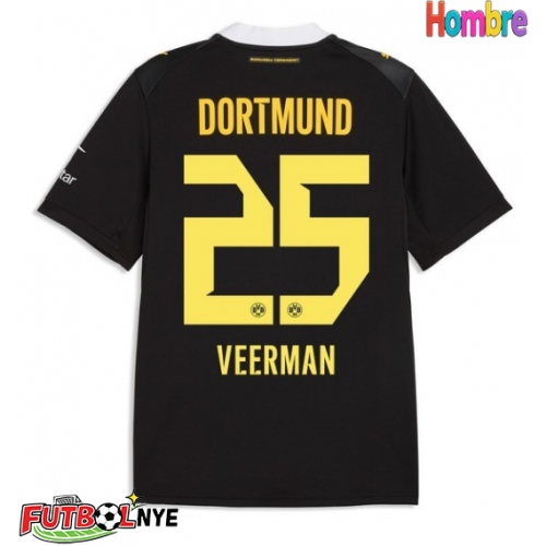 Camiseta Borussia Dortmund Joey Veerman #25 Visitante Equipación 2026-27 manga corta
